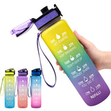 1L Tritan Motivational Water Bottle with Time Marker – Leakproof Sports Bottle (UK) - Water Bottles | Buy Online in UK