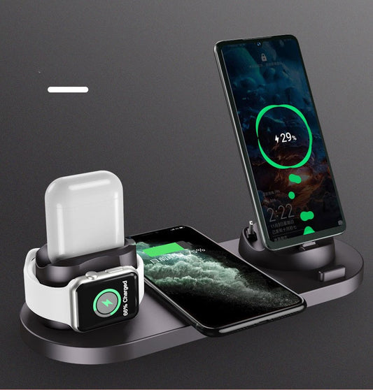 Six-in-one wireless charger for mobile phones - Buy Online at RONGORA LTD