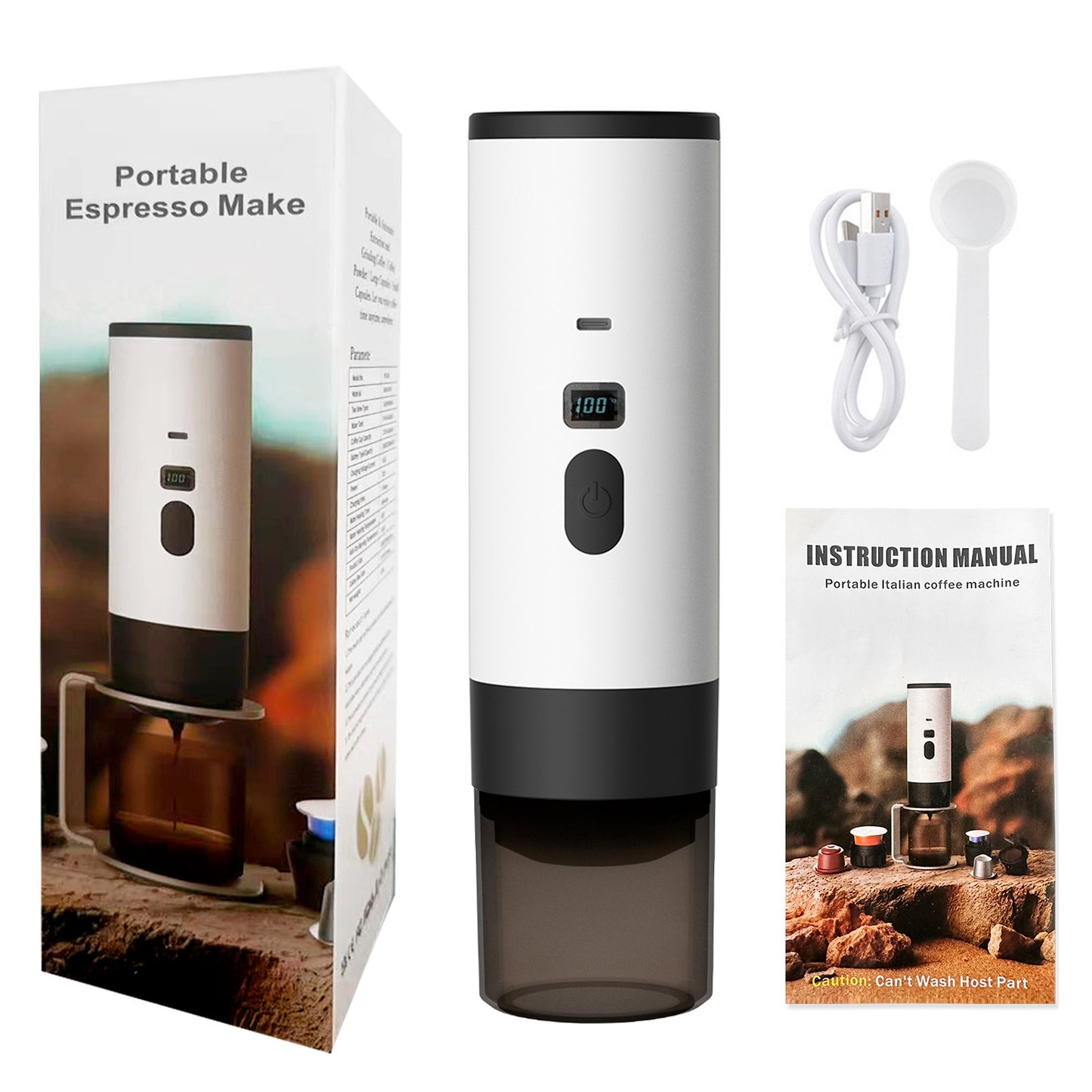 Buy Wireless Portable Espresso Machine for Car & Travel – Electric Capsule Coffee Maker in UK - High Quality Espresso Machines