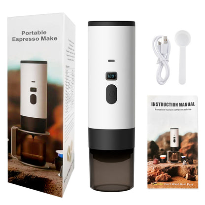 Buy Wireless Portable Espresso Machine for Car & Travel – Electric Capsule Coffee Maker in UK - High Quality Espresso Machines
