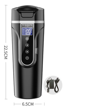 Smart Touch Heating Travel Bottle – Portable Digital Display Insulated Car Cup for Hot Water & Drinks - Beverage Warmers | Buy Online in UK