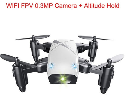 Micro Foldable RC Drone with Camera – WiFi App Control Quadcopter Helicopter for Kids - Drones | Buy Online in UK