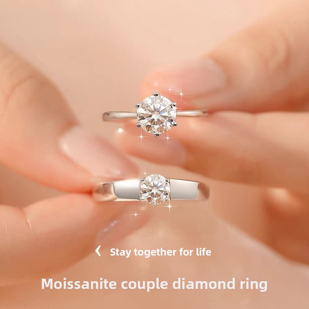 Buy Six-Prong Imitation Diamond Ring for Women | Classic Engagement Style UK in UK - High Quality Rings