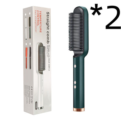 New 2-in-1 Hair Straightener & Curling Tong – Dual-purpose Electric Hair Brush - Straightening Brushes | Buy Online in UK