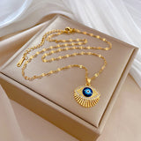 Eyelash Eye Light Luxury Wedding Necklace