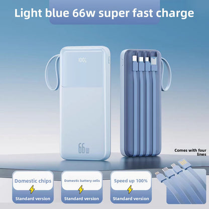 Portable Power Bank with Built-in Cable | Fast Charging Travel Charger UK - Power Banks | Buy Online in UK