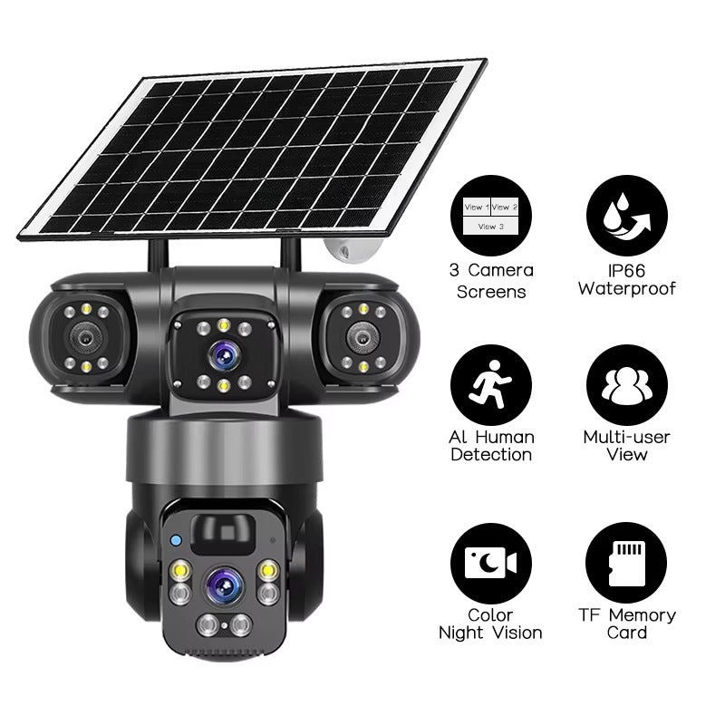Buy Solar Security Camera Outdoor WiFi HD Waterproof CCTV UK in UK - High Quality Surveillance Cameras