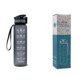 1L Tritan Motivational Water Bottle with Time Marker – Leakproof Sports Bottle (UK) - Water Bottles | Buy Online in UK