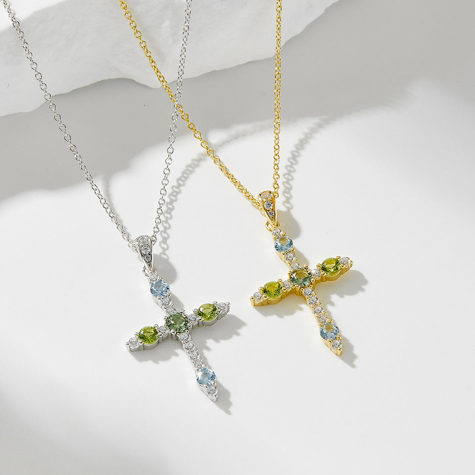 Buy Cross Pendant Necklace with Zircon for Women | Sparkling Faith Jewelry UK in UK - High Quality Necklaces