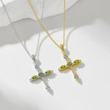 Buy Cross Pendant Necklace with Zircon for Women | Sparkling Faith Jewelry UK in UK - High Quality Necklaces