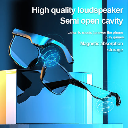 Compatible with Apple, Sports Waterproof Running Smart Bluetooth  Sunglasses