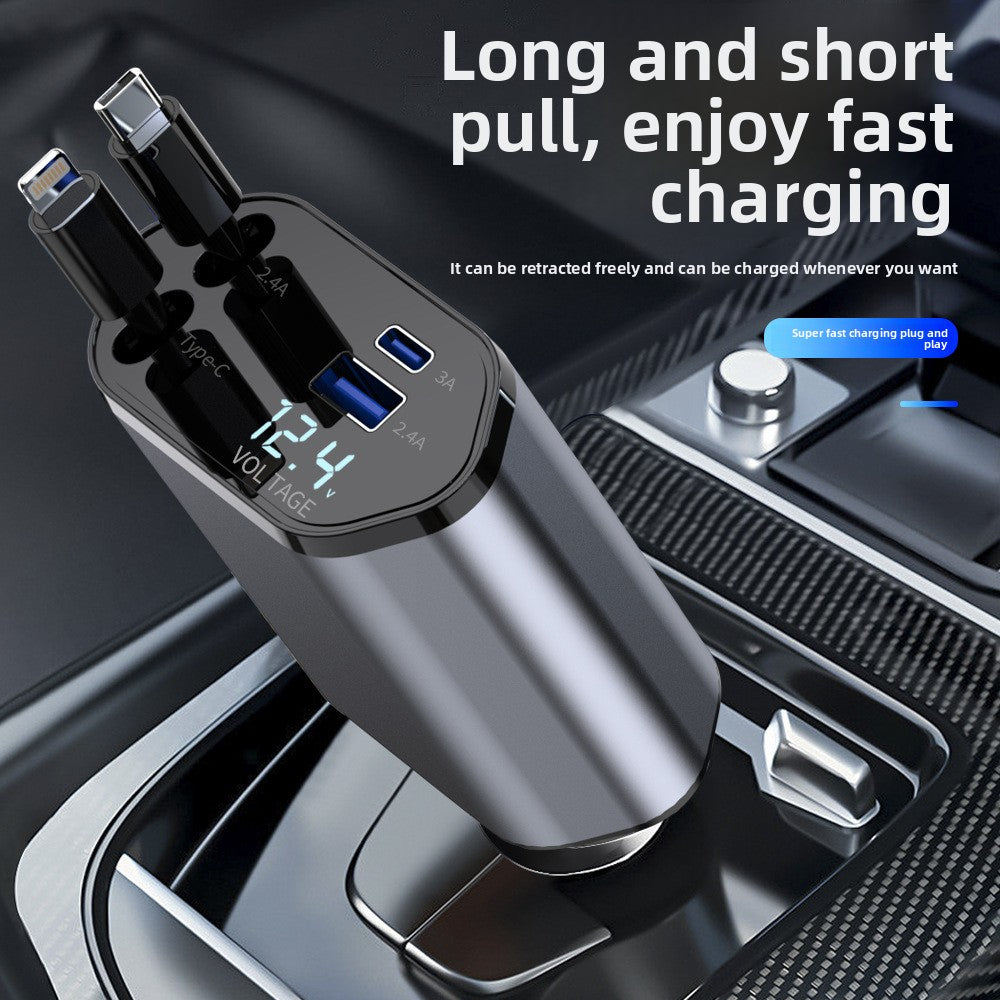 C6 one-to-four mobile phone car charger 120W super fast charging product image