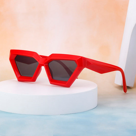 Small Frame Sunglasses Irregular Cat Eye Sunglasses