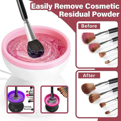 Electric Makeup Brush Cleaner Machine - Automatic USB Cosmetic Brush Cleaner - Cosmetic Tool Cleansers | Buy Online in UK