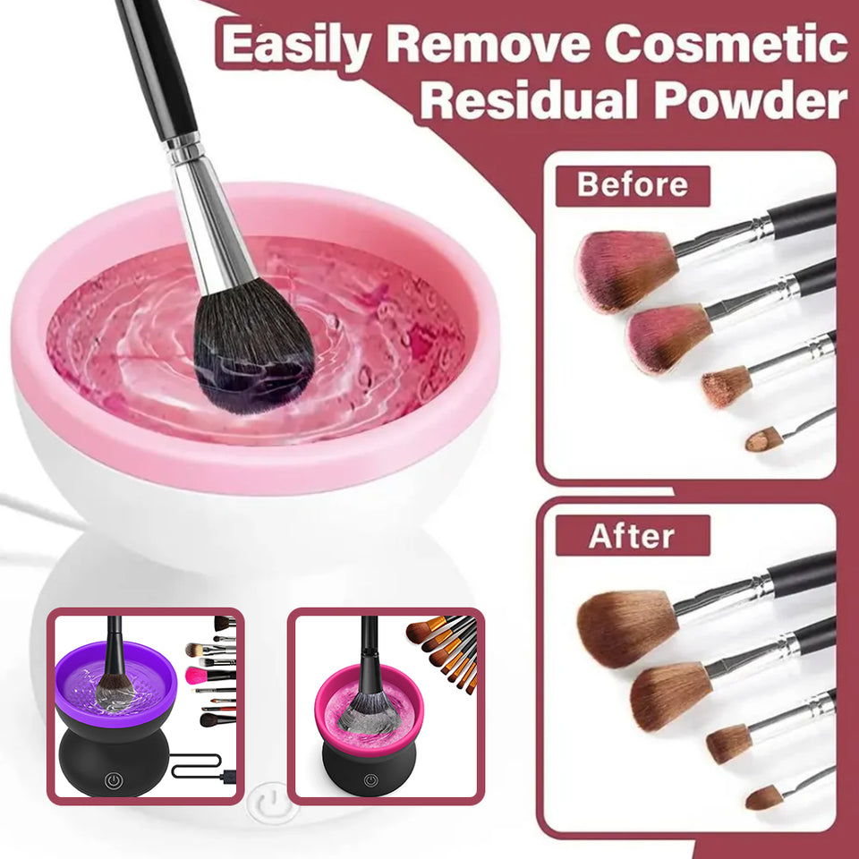 Electric Makeup Brush Cleaner Machine - Automatic USB Cosmetic Brush Cleaner - Cosmetic Tool Cleansers | Buy Online in UK