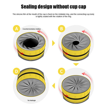 Portable Twist Tumbler – Double‑Insulated No‑Cover Cup with Straw for Children & Adults - Tumblers | Buy Online in UK