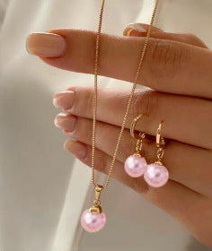 Elegant Pearl Imitation Jewelry Set for Women