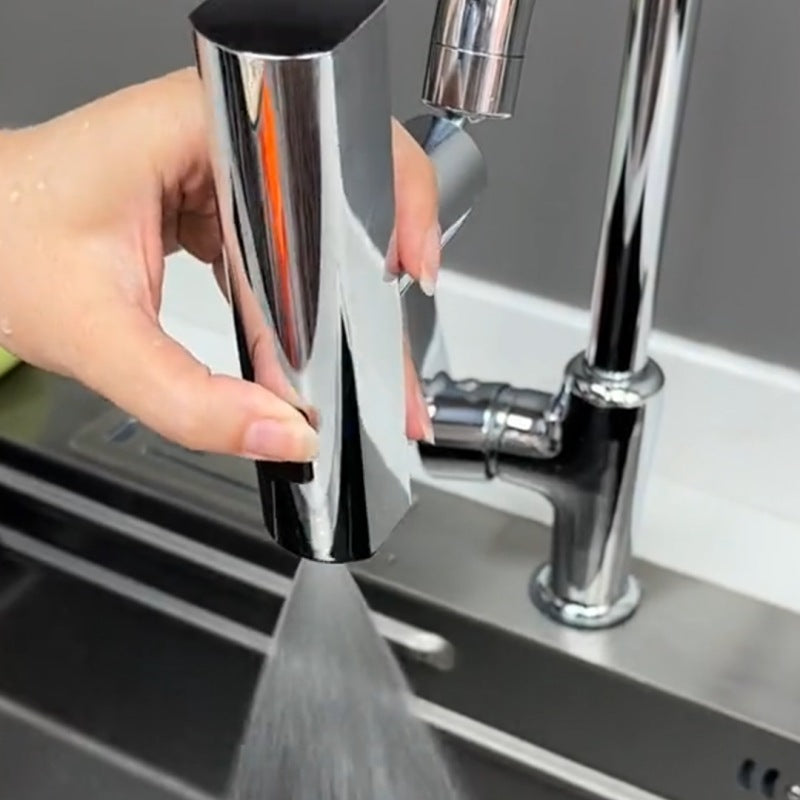 Universal Rotating Waterfall Faucet Nozzle – Splash‑Proof Bubbler Extension for Kitchen Sink - Faucet Accessories | Buy Online in UK