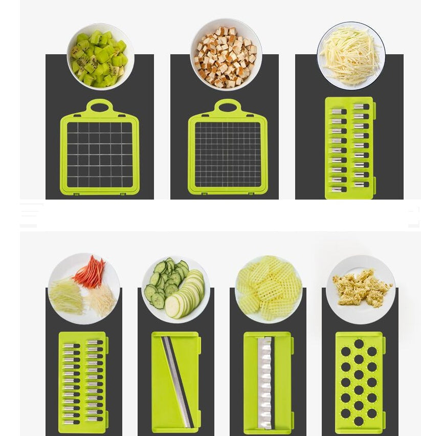 Multifunctional Vegetable Cutter Home Kitchen Slicing And Dicing Fruit Artifact - Buy Online at RONGORA LTD