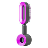 Self-Cleaning Hair Brush for Women – One-Key Cleaning, Anti-Static Hair Loss Comb - Hair Combs | Buy Online in UK