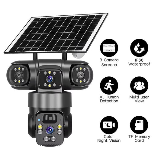 Buy Solar Security Camera Outdoor WiFi HD Waterproof CCTV UK in UK - High Quality Surveillance Cameras