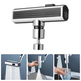 Universal Rotating Waterfall Faucet Nozzle – Splash‑Proof Bubbler Extension for Kitchen Sink - Faucet Accessories | Buy Online in UK