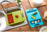 Multifunction Kitchen Chopping Board with Sink & Drain Basket – 3‑in‑1 Cutting, Washing & Storage Tool - Cutting Boards | Buy Online in UK