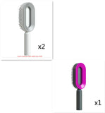 Self-Cleaning Hair Brush for Women – One-Key Cleaning, Anti-Static Hair Loss Comb - Hair Combs | Buy Online in UK