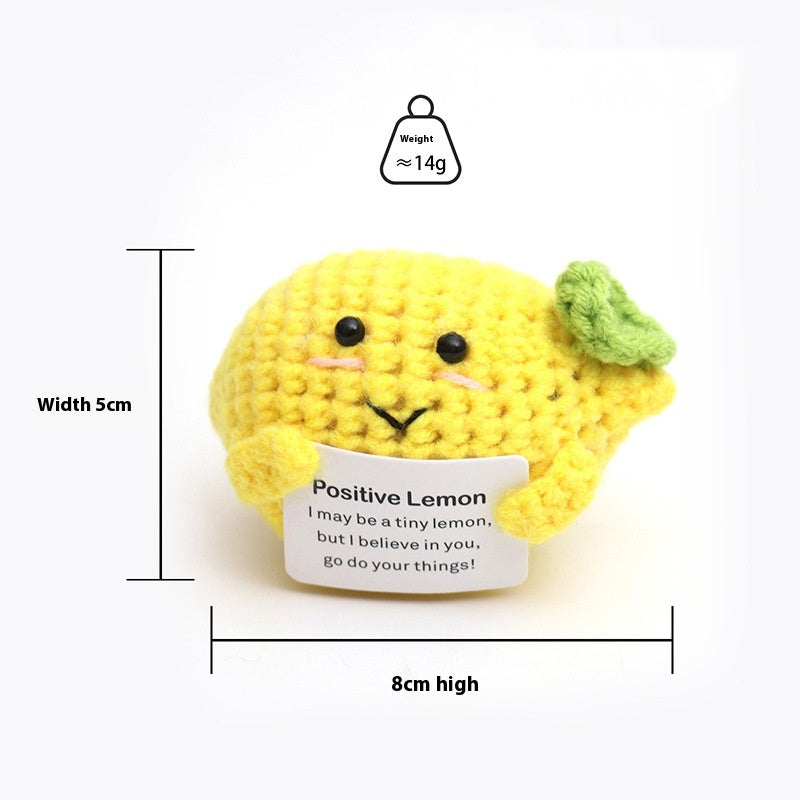 Wool Crocheted Positive Energy Potato Facial Expression Package – Wool Fruit - Stuffed Animals | Buy Online in UK