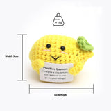 Wool Crocheted Positive Energy Potato Facial Expression Package – Wool Fruit - Stuffed Animals | Buy Online in UK