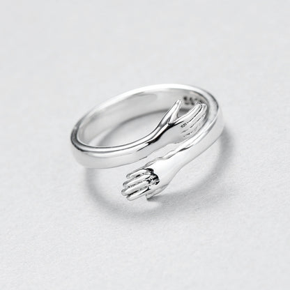 Love hug couple ring