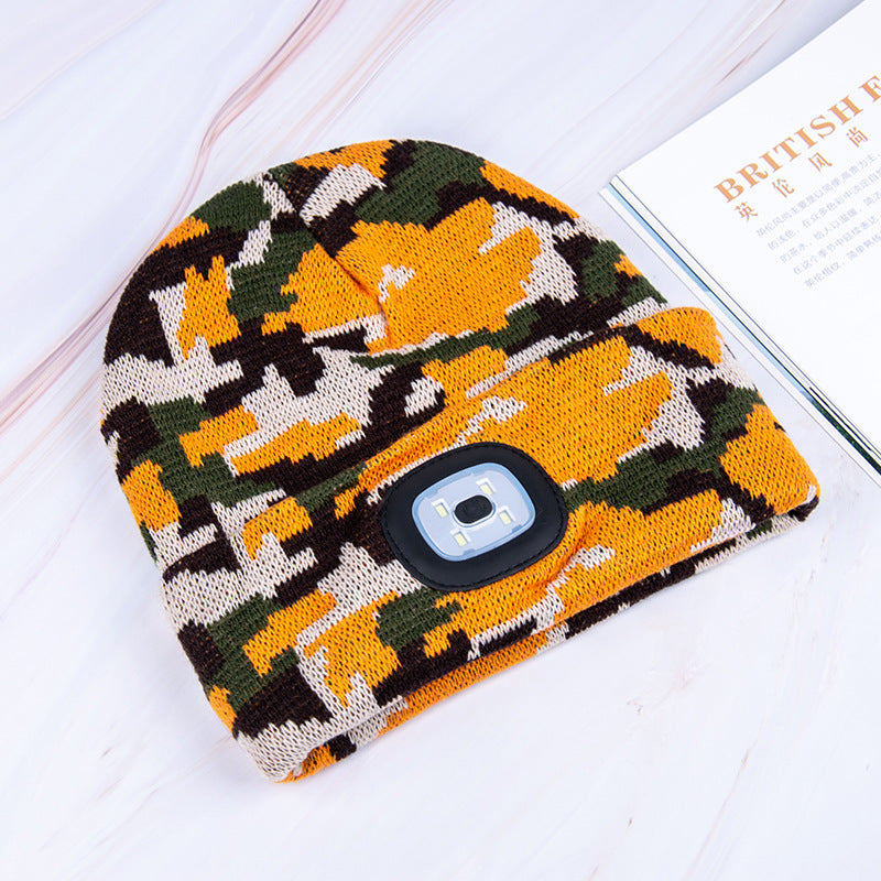 LED luminous knitted hat