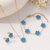 Clover Five-Petal Bracelet Jewelry – Lucky Flower Charm Bracelet for Women