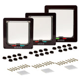 Pet Door Locking Small Medium Large Dog Cat Flap Magnetic White Frame 4 Way - Door-Mounted Doors | Buy Online in UK