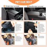 Dog Car Seat for Small Dog Center Console Seat Pet Booster Seat (Dark Gray) - Car Crates | Buy Online in UK