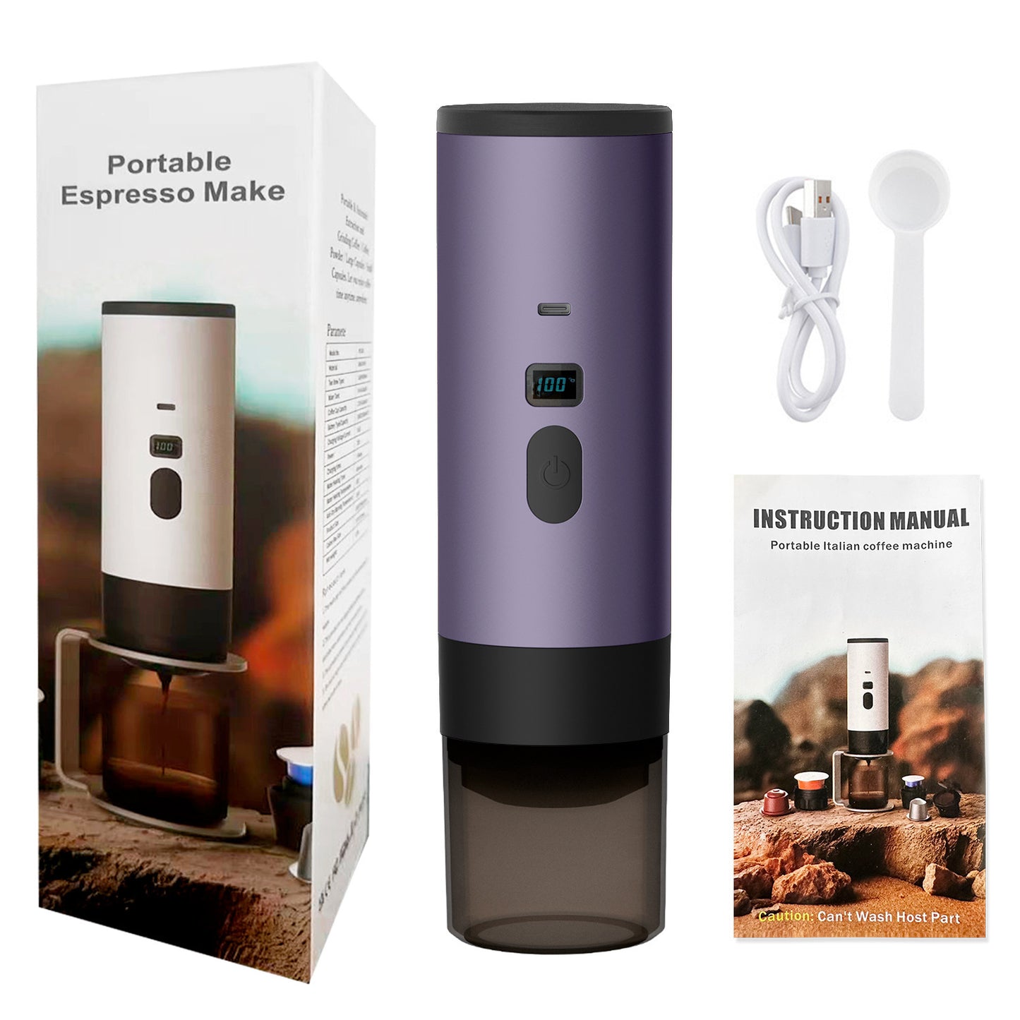 Buy Wireless Portable Espresso Machine for Car & Travel – Electric Capsule Coffee Maker in UK - High Quality Espresso Machines