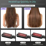 New 2-in-1 Hair Straightener & Curling Tong – Dual-purpose Electric Hair Brush - Straightening Brushes | Buy Online in UK