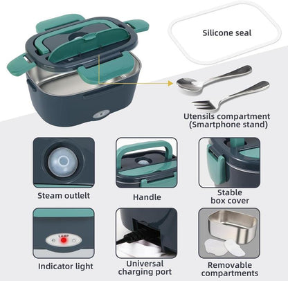 Portable Electric Heated Lunch Box – Food Warmer - Food Warmers | Buy Online in UK