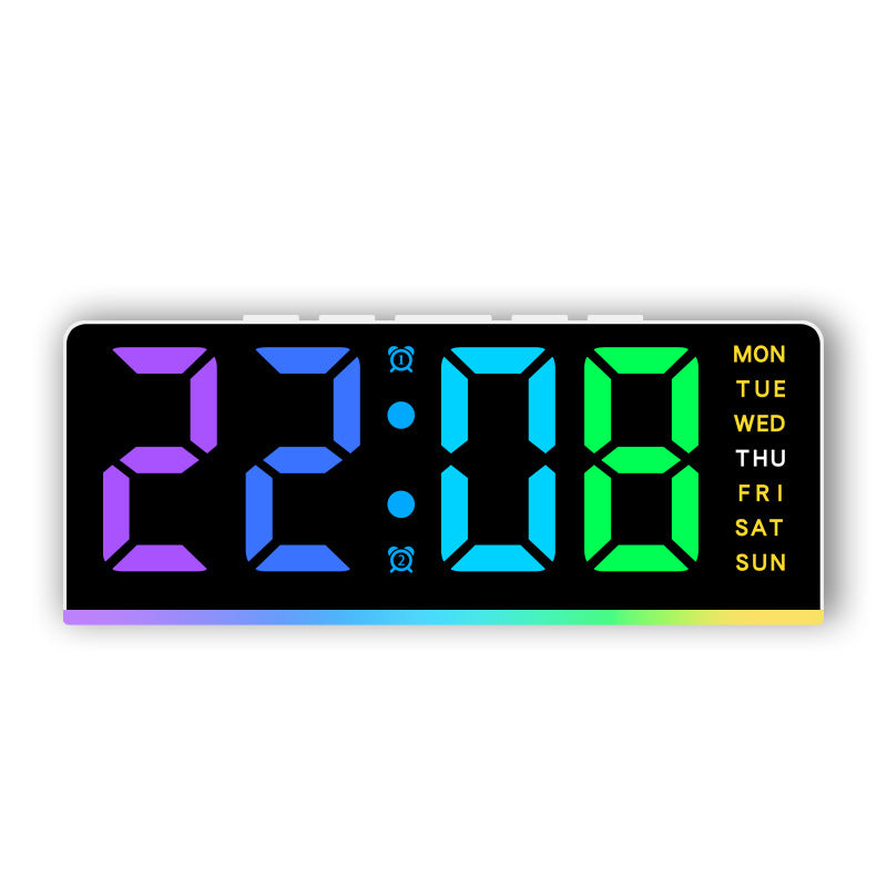 LED Digital Alarm Clock with Date Display