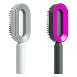 Self-Cleaning Hair Brush for Women – One-Key Cleaning, Anti-Static Hair Loss Comb - Hair Combs | Buy Online in UK
