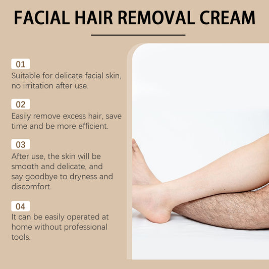 Coconut Facial Gentle Hair Removal Cream For Men And Women