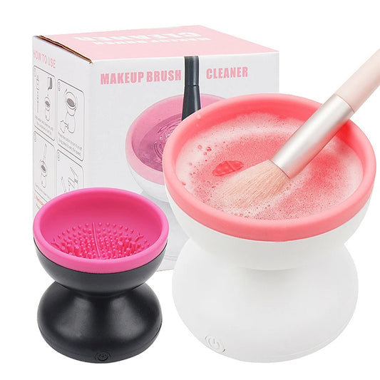 Electric Makeup Brush Cleaner Machine - Automatic USB Cosmetic Brush Cleaner - Cosmetic Tool Cleansers | Buy Online in UK