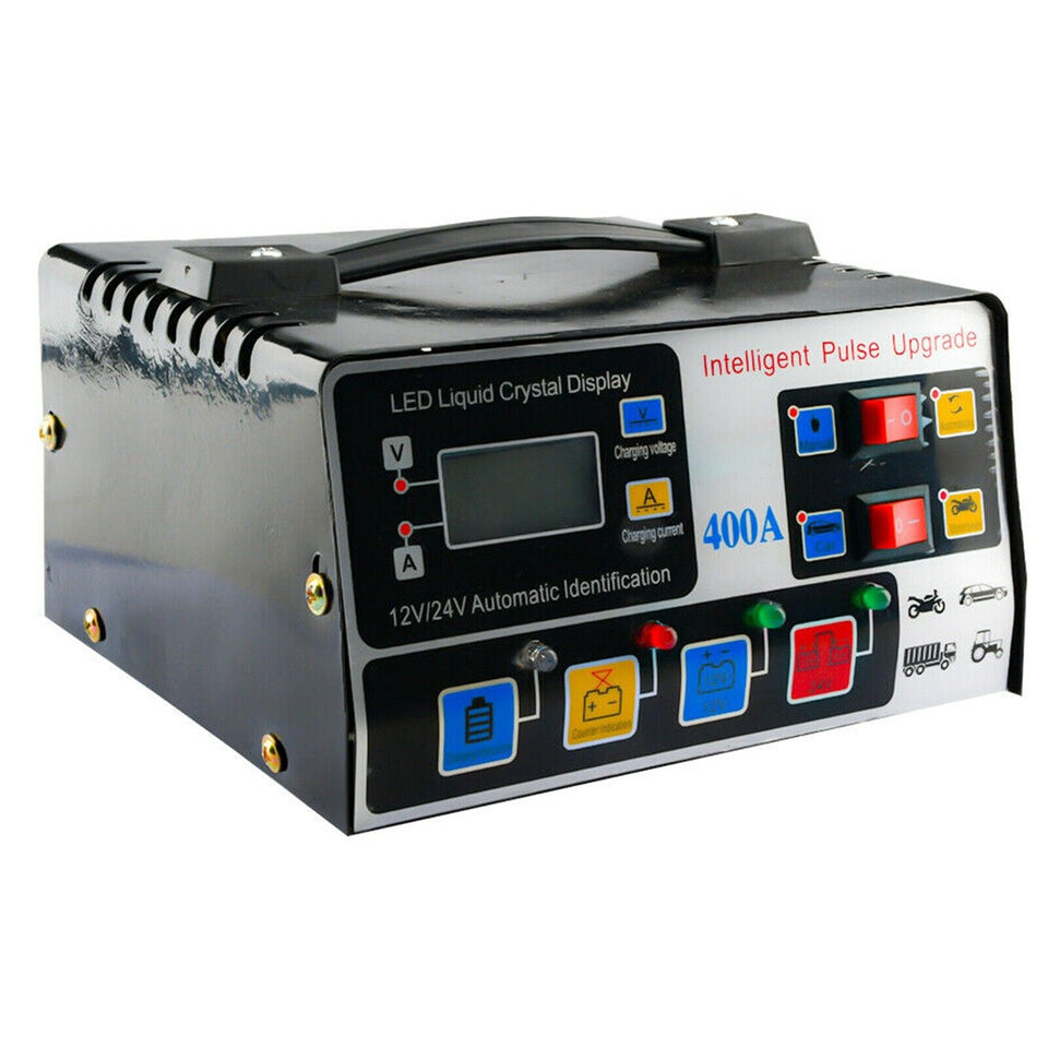 400W Heavy Duty Smart Car Battery Charger Automatic Pulse Repair Trickle UK - Vehicle Battery Chargers | Buy Online in UK