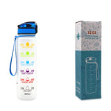 1L Tritan Motivational Water Bottle with Time Marker – Leakproof Sports Bottle (UK) - Water Bottles | Buy Online in UK