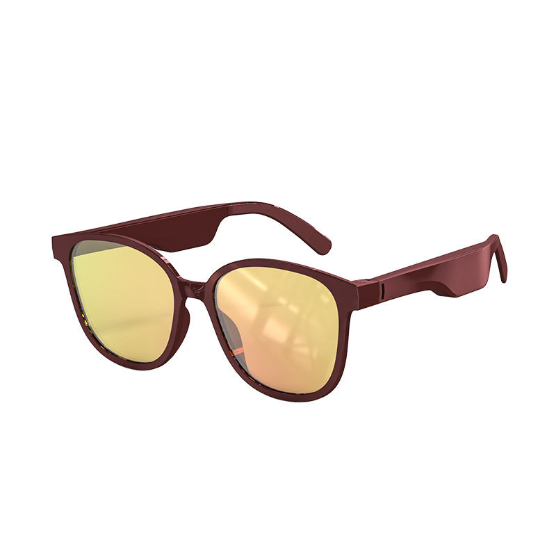 Compatible with Apple, Sports Waterproof Running Smart Bluetooth  Sunglasses