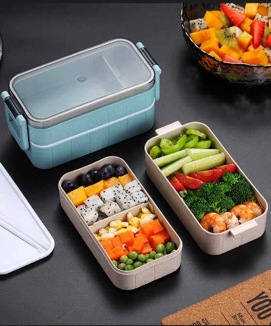 Healthy Microwave‑Safe Lunch Box – BPA‑Free Heat‑Resistant Dinnerware for Work, School & Meal Prep - Lunch Containers | Buy Online in UK