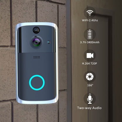 WiFi Video Doorbell Camera with HD Video & Smart Features – Easy Setup - Surveillance Cameras | Buy Online in UK