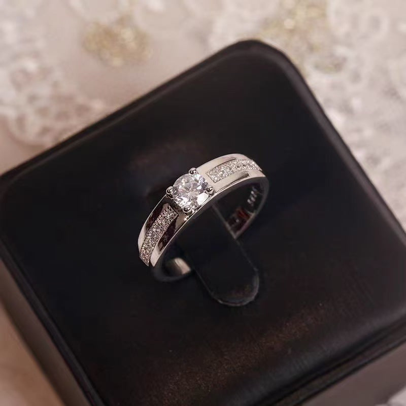 Buy Six-Prong Imitation Diamond Ring for Women | Classic Engagement Style UK in UK - High Quality Rings