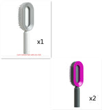 Self-Cleaning Hair Brush for Women – One-Key Cleaning, Anti-Static Hair Loss Comb - Hair Combs | Buy Online in UK