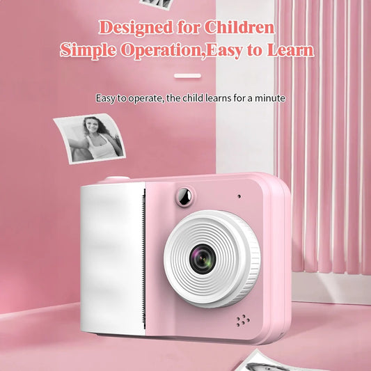 Thermal Print Camera HD 1080P Photo Printing Camera With 3 Rolls Print Paper - Pretend Electronics | Buy Online in UK